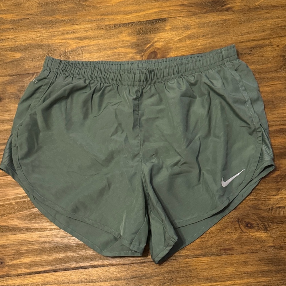 Nike Olive Green Running Shorts